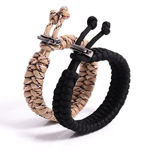 Outdoor Adjustable Bracelet Camping Survival Paracord 4mm Bracelet Sports Parachute Cord Bracelet Unisex Kit Survie