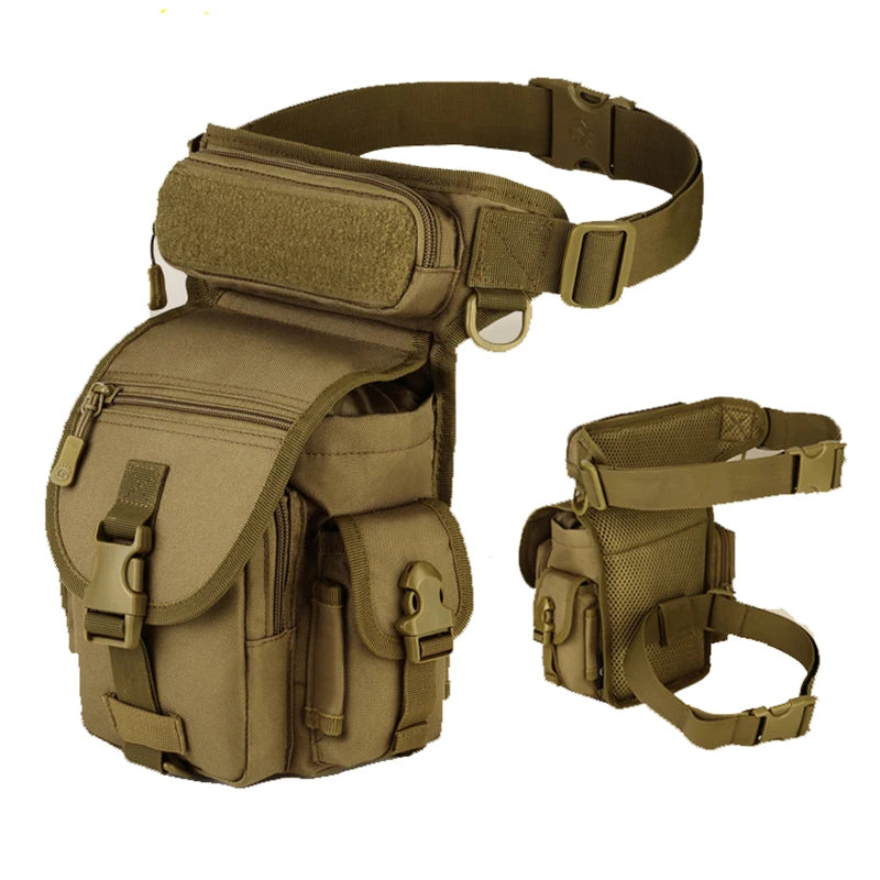 Waterproof Nylon Tactical Drop Leg Bag Molle System Hunting Tool Waist Pack Belt Thigh Pouch Men Women Military Equipment