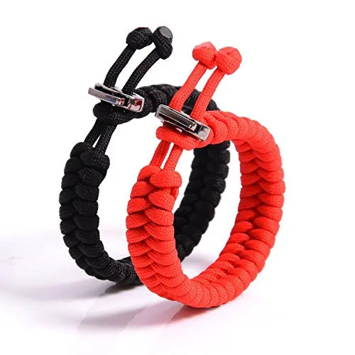 Outdoor Adjustable Bracelet Camping Survival Paracord 4mm Bracelet Sports Parachute Cord Bracelet Unisex Kit Survie