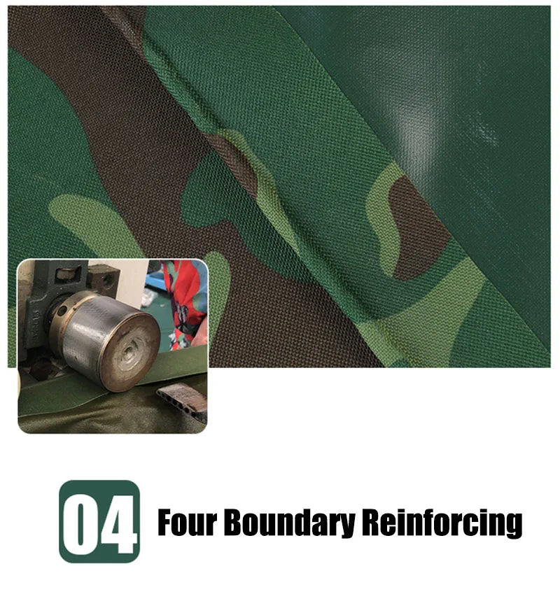 Custom Size Wear-resisting Truck Car Canvas Camouflage Rainproof Tarp Shade Awning For Balcony