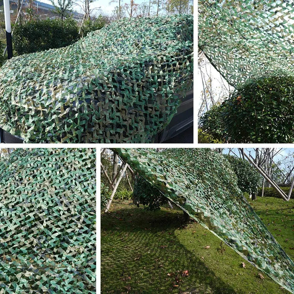 large Camouflage Net Camo Hunting Garden Enclosure Nets Car Mesh Canopy Sun Shelter Tent Tarp Camping Awning Fishing