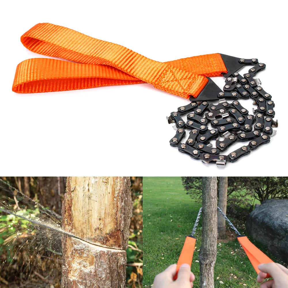 Emergency Camping Hiking Tool 11 Sawtooth Outdoor Tools Hand Zipper Saw Garden Logging Survival Chain Saw Portable