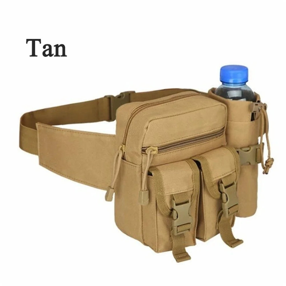 Men's Tactical Casual Fanny Waterproof Pouch Waist Bag Packs Outdoor Military Bag Hunting Bags Tactical Wallet Waist Packs