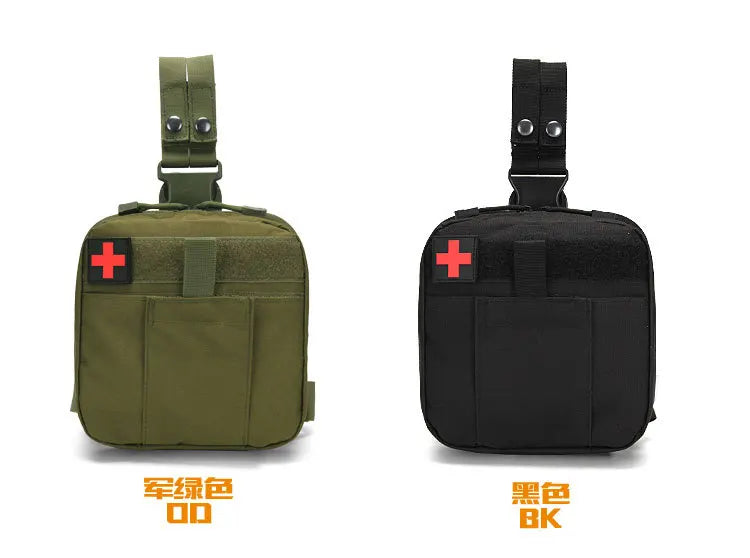 Camping Tactical Survival First Aid Bag First Aid Kit Medicine Organizer Home Car Waterproof Leg Emergency Kit Forest Survival