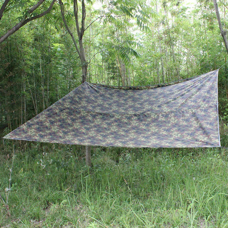 3X3M Camo Sun Shelter Camouflage Tent Tarp Ultralight Shade Awning Outdoor Camping Woodland Jungle Hunting Shooting Fishing