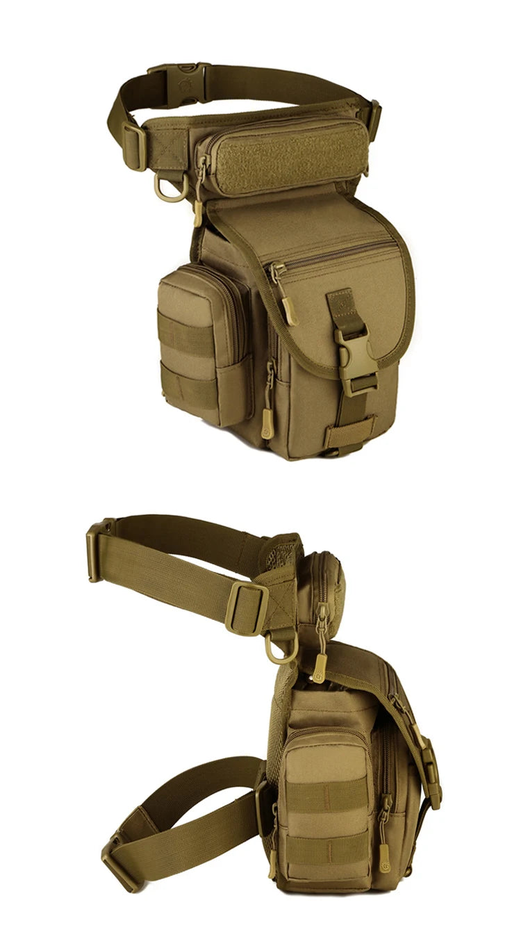 Waterproof Nylon Tactical Drop Leg Bag Molle System Hunting Tool Waist Pack Belt Thigh Pouch Men Women Military Equipment