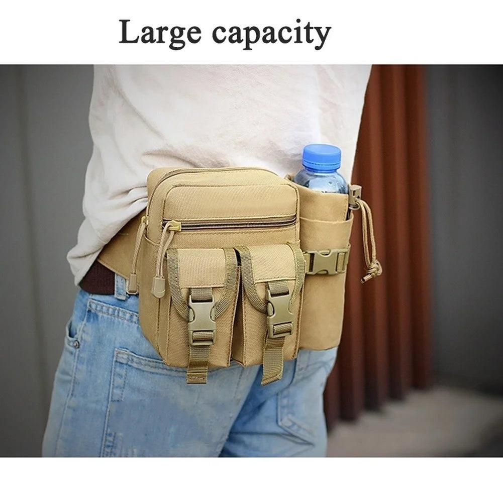 Men's Tactical Casual Fanny Waterproof Pouch Waist Bag Packs Outdoor Military Bag Hunting Bags Tactical Wallet Waist Packs