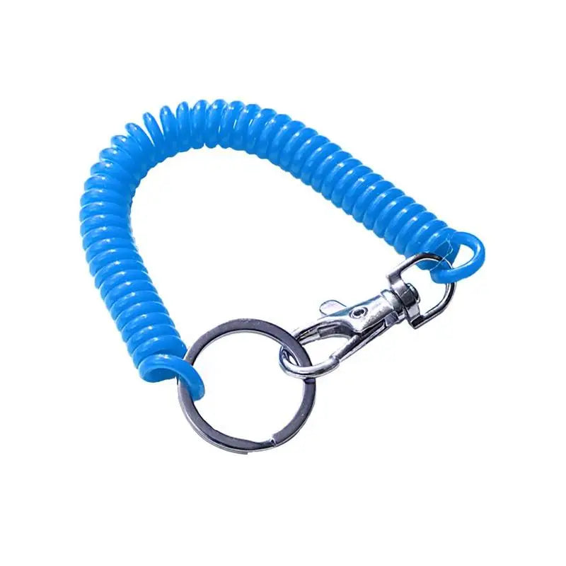 1PCS Tactical Retractable Spring Elastic Rope Security Gear Phone Tool Lanyards Keychain Anti-lost Outdoor Tool Portable Fi B8L7