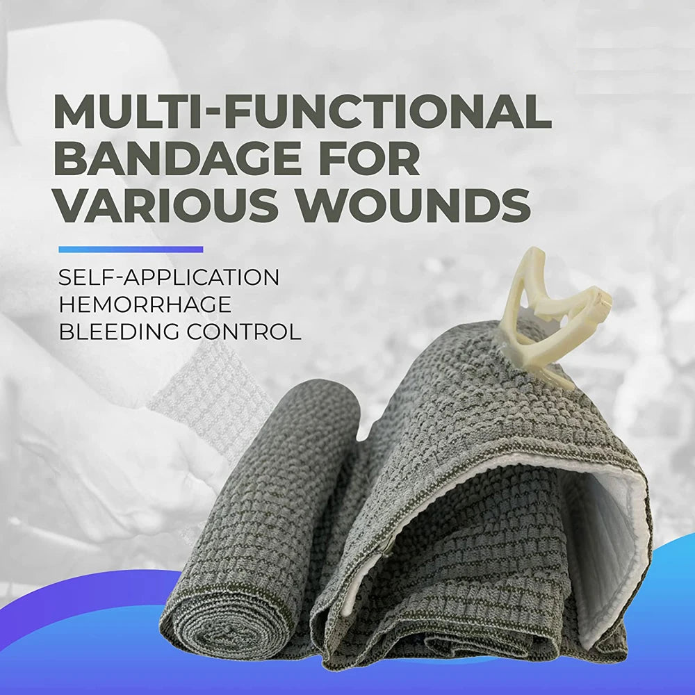 4/6in Israeli Bandage Wound Dressing Emergency Combat Compression Tactical Trauma First Aid IFAK Trauma Military Medical