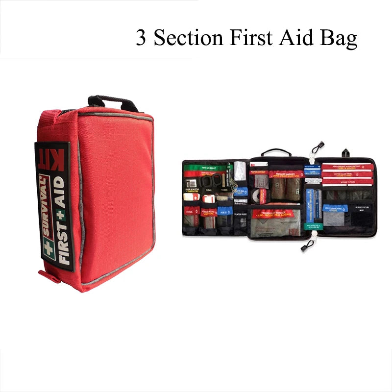 Survival Large Professional Molle First Aid Kit Rescue Medical Case for Sports Camping Travel Emergency Kit Wound Care Bag