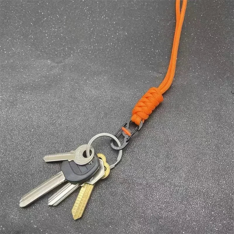 1PC Anti-Theft 8-Figure Umbrella Rope Hand-Woven Keychain Outdoor Wrist Camera Lanyard Anti-Loss Key Rope ID Belt