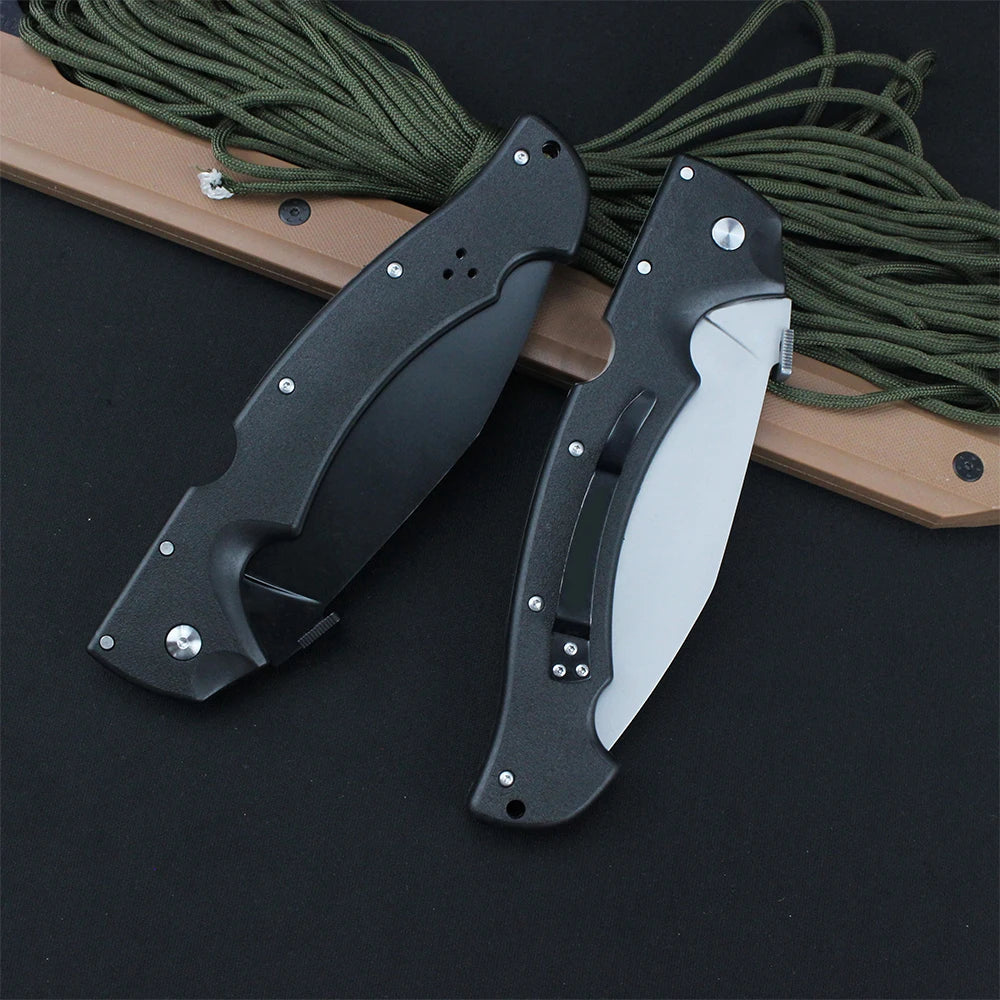 Large Rajah Cold Military Hunting Folding Knives AUS-10A Steel Blade Outdoor Survival Combat Self-defense Multipurpose Knife EDC