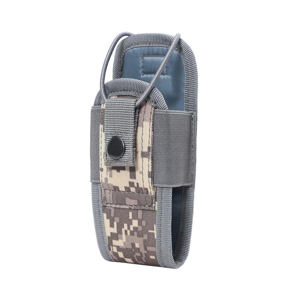 Molle Radio Walkie Talkie Pouch Waist Bag Holder Pocket Portable Interphone Holster Carry Bag for Hunting Camping