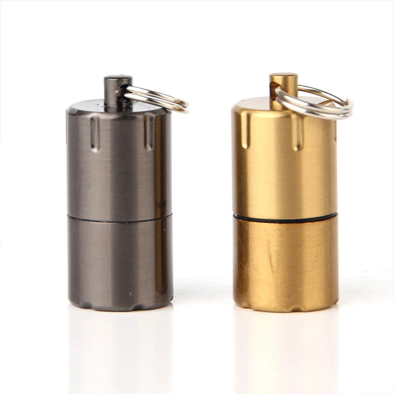 Mini Keychain Retro Kerosene Lighter Diesel Waterproof Portable Cigarette Lighter Gift Survival Tool  Lighter Gadgets for Men