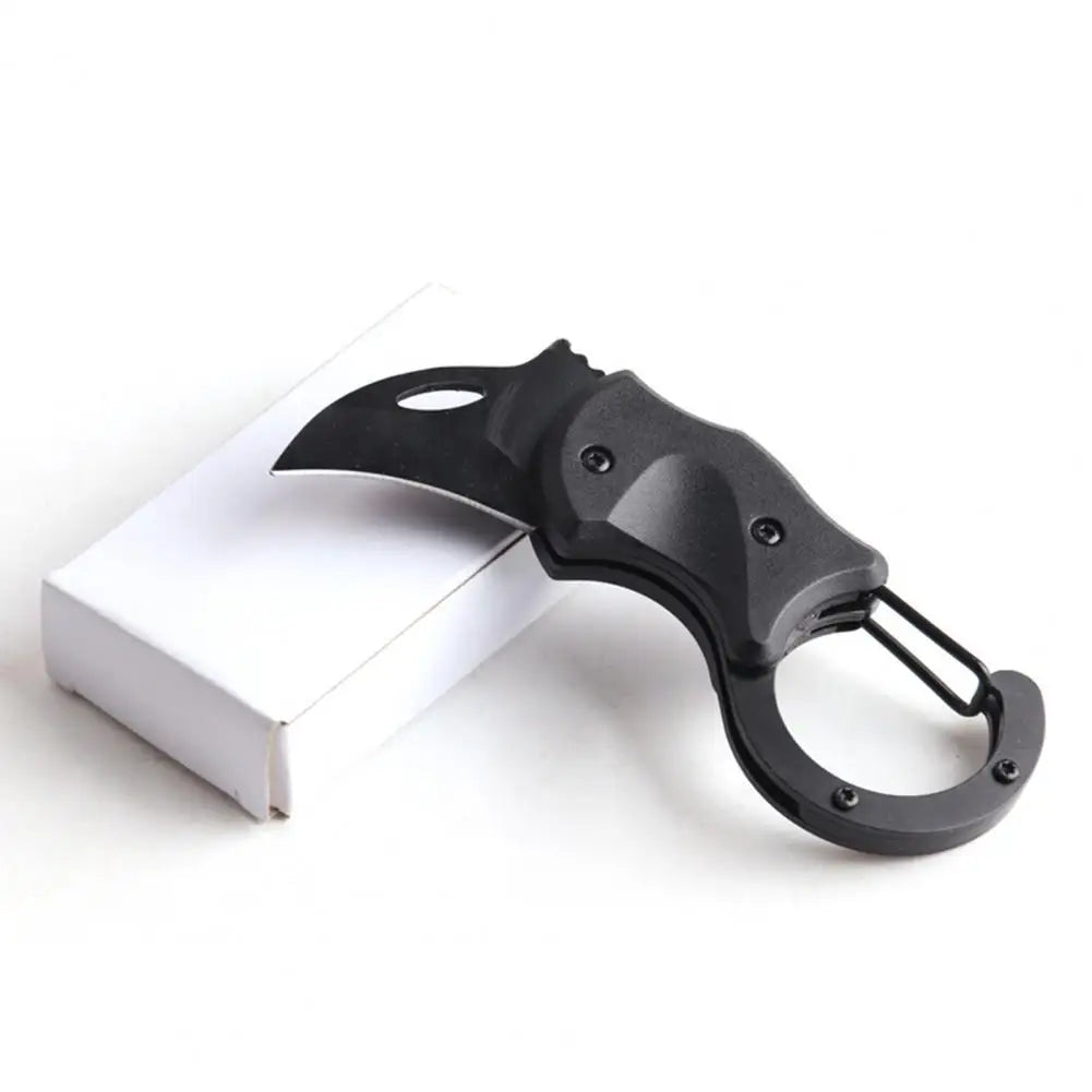 Mini Folding Claw Knife Multifunction Outdoor Survival Tool Portable Stainless Steel Knife Keychain Pocket Knife Keychain Ring