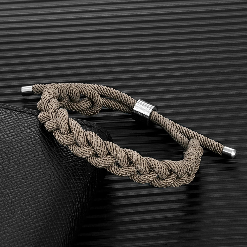 MKENDN Creative Design Shoelace Bracelet Adjustable Survival Bracelet Handmade Outdoor Camping Rescue Emergency Rope Bracelet