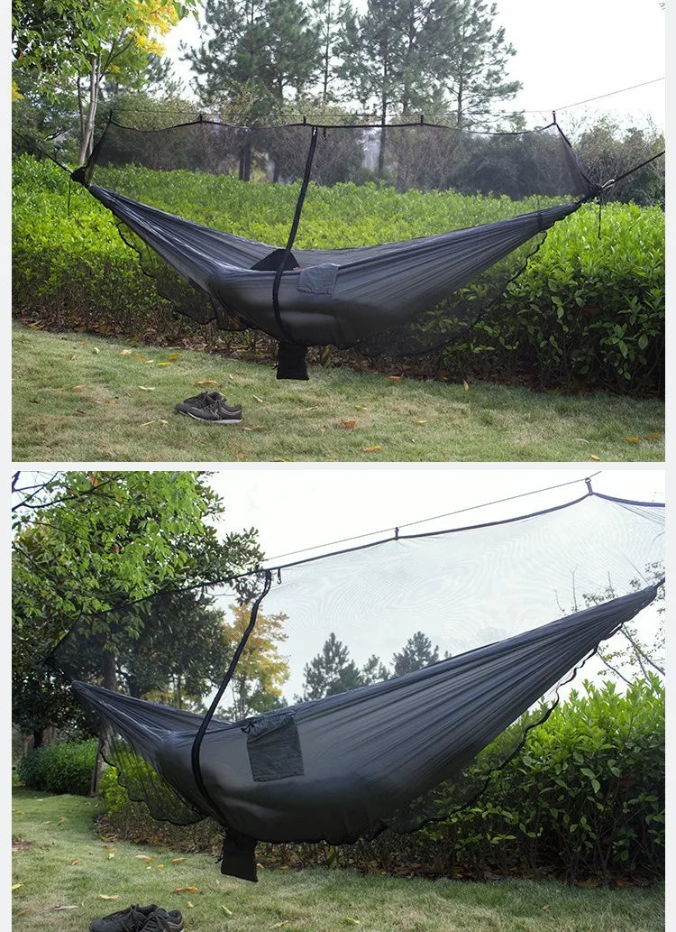 Outdoor Lightweight Travel Portable Separating Hanging Mosquito Net Bugs Net for Camping Hammock