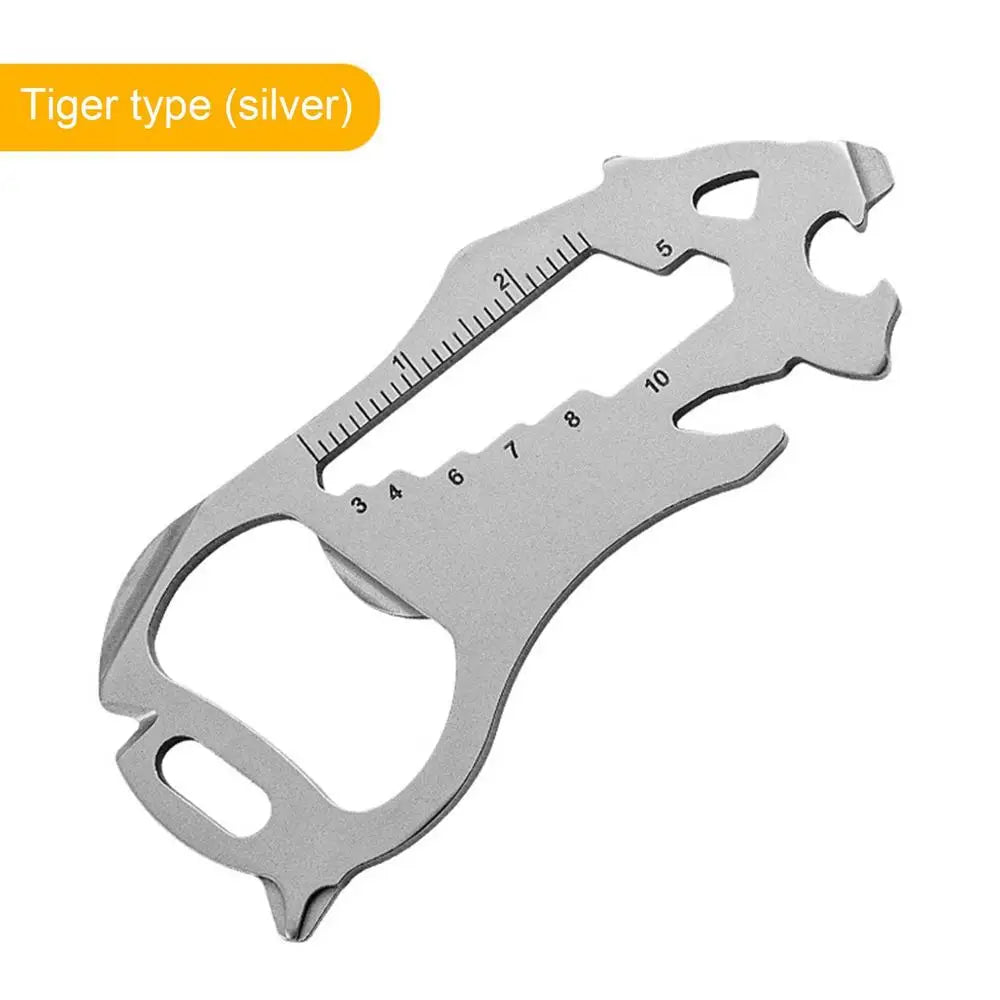 EDCs Mini Multi-Tool Bear Credit Card Tool Bottle Opener EDCs Mini Multitool Keychain Beer Opener Survival Tool For Journey