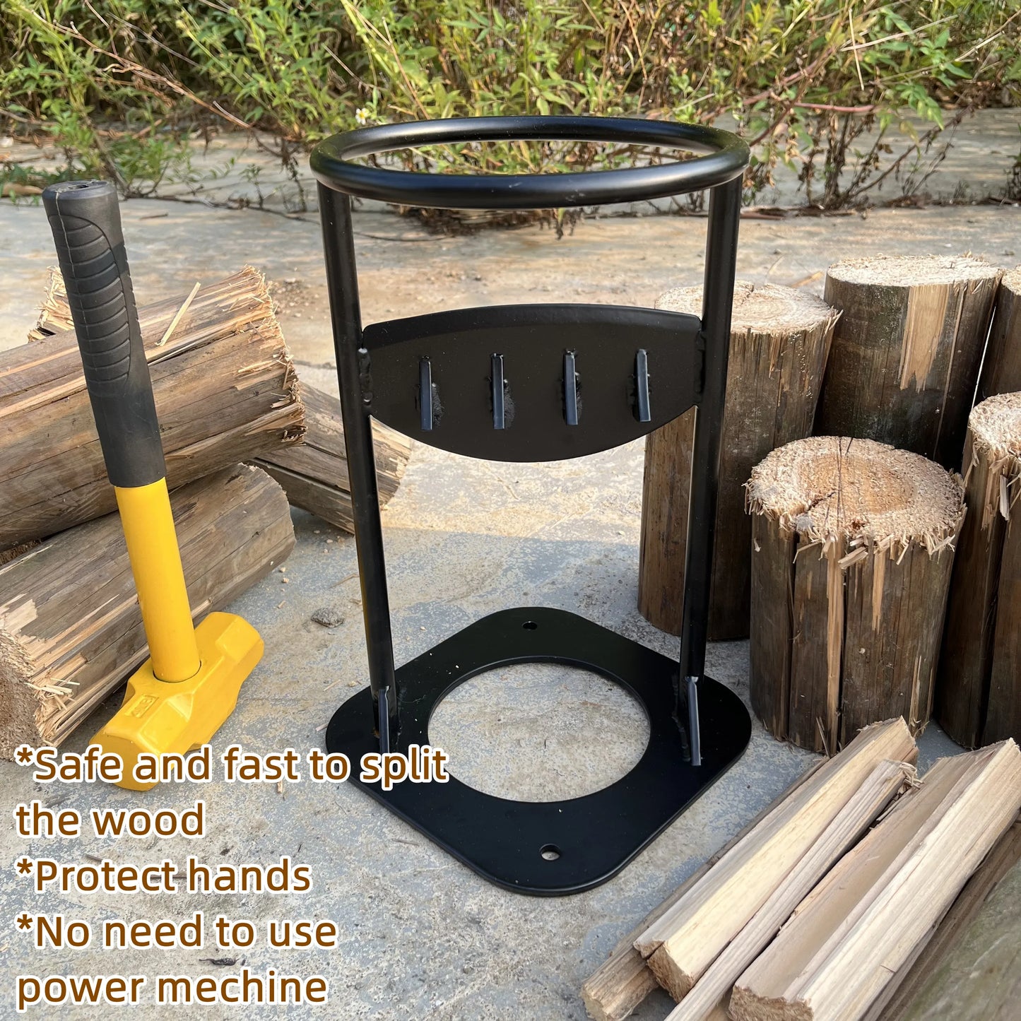 Wear-resistance Useful Log Wood Splitter Replace Axe Kindling Cracker Splitting Firewood Splitter