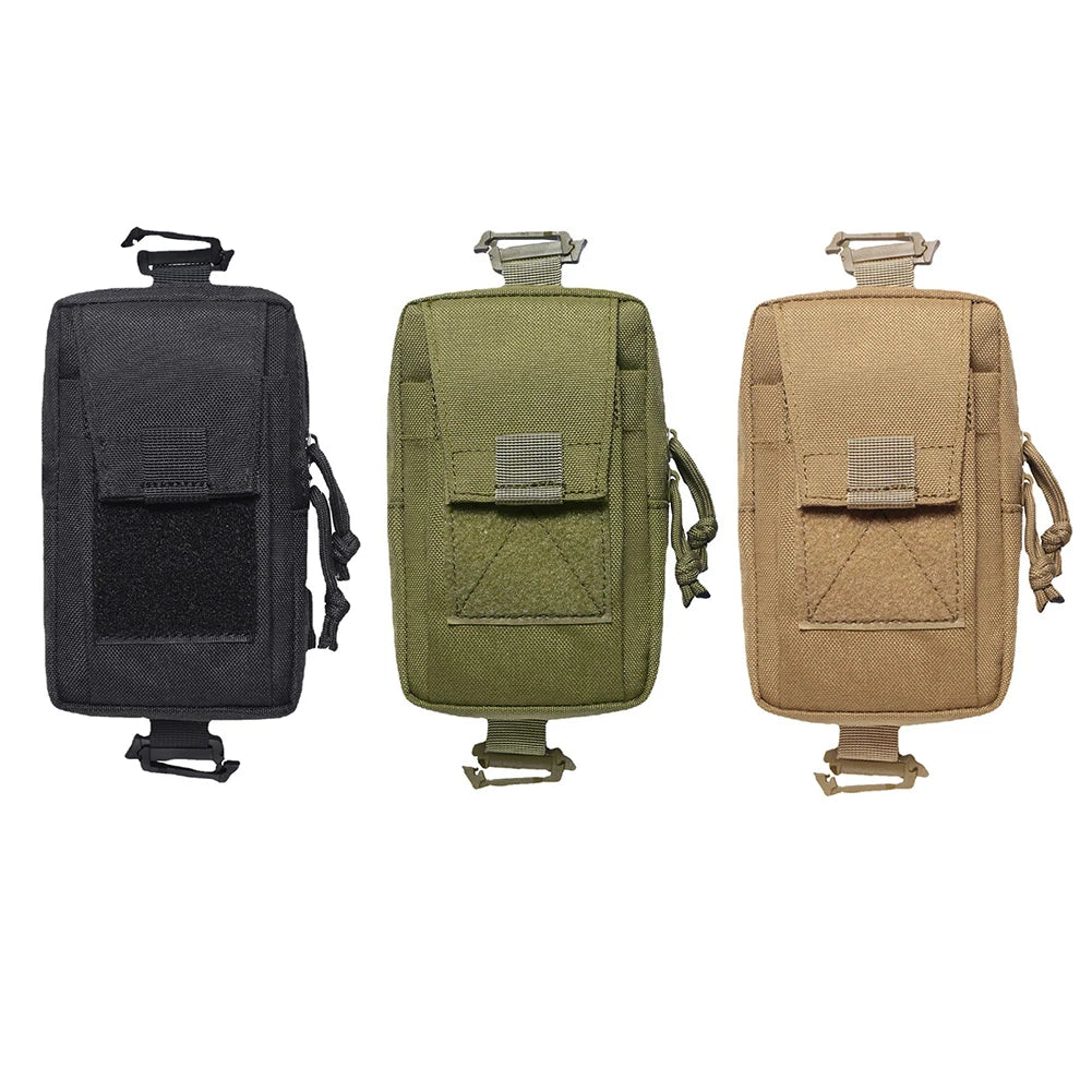 Molle Backpack Strap Bag Phone Holder Outdoor Sports Running Accessories Hunting EDC Tool Waist Pouch