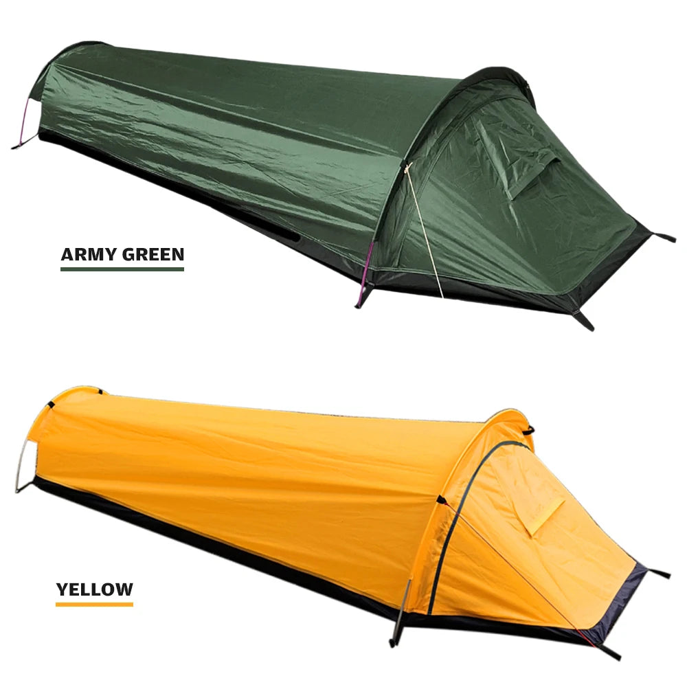 Backpacking Tent Outdoor Camping Sleeping Bag Tent Lightweight Single Person Tent