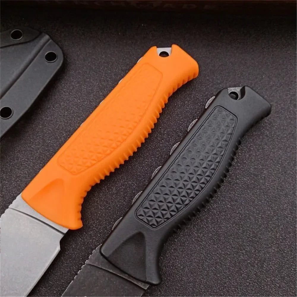 BM 15006 Fixed Straight EDC Knife S30V Blade Santoprene Handle Survival Hunting Camping Pocket Knife Outdoor Utility Hand Tools