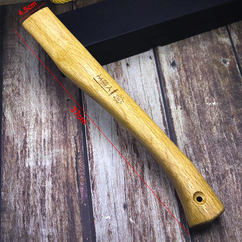 Axe handle Gripwood special-shaped handle high handle hardness camping wood splitting outdoor wood handle large 37CM handle