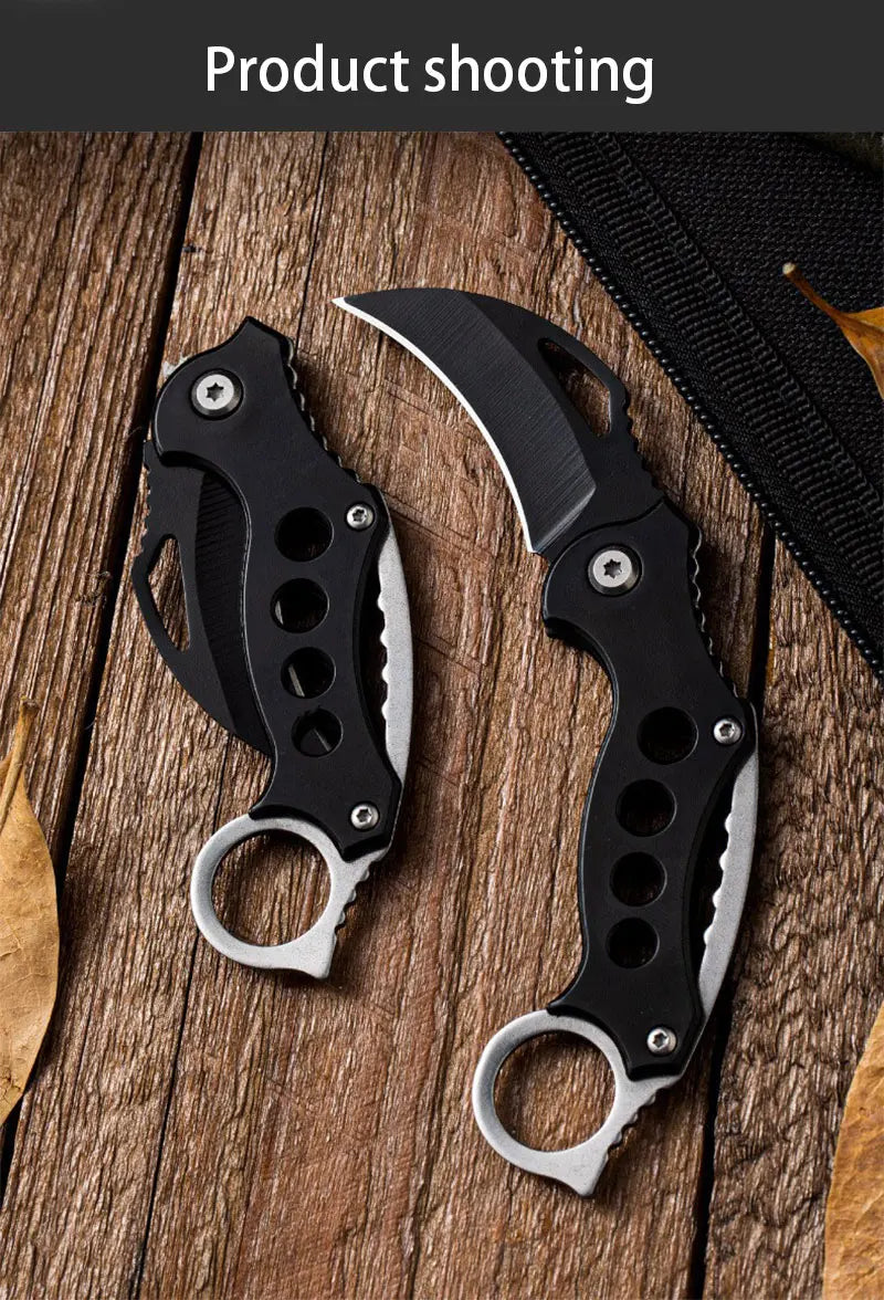 Folding Knife Outdoor High Hardness Defensive Eagle Claw Knife Small Curved Knife Tool Carry Field Camping Survival Claw Knife