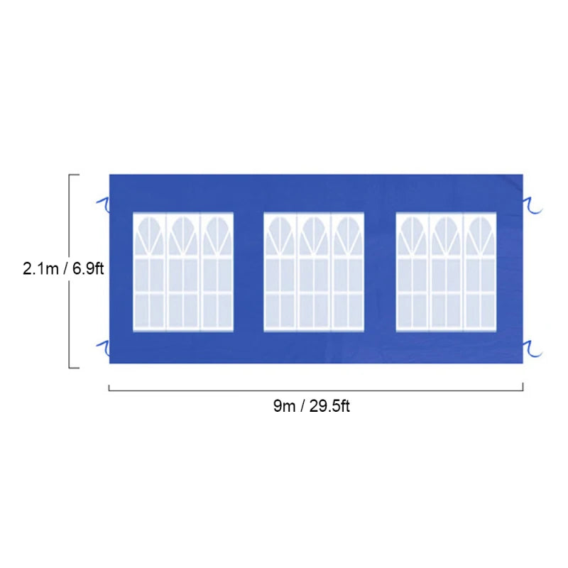 Tent Curtain with Window Tent Sidewall For Outdoor Activities Champing Waterproof Wear-Resistant UV Resistant Removable Canopy