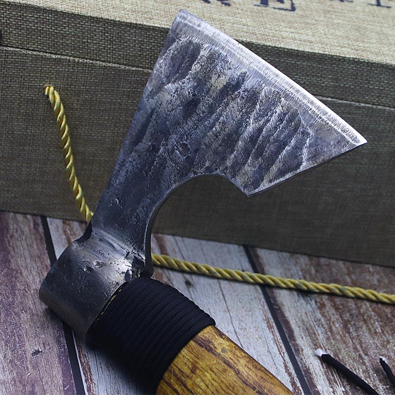 Fine old craft hand axe forging carbon steel outdoor camping defense mountain axe Viking axe jungle axe farm tools axe