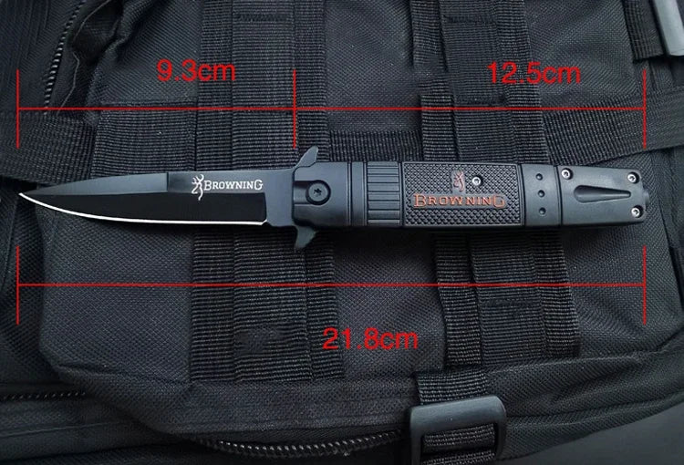 Steel Camping Folding Knife for Man High Hardness Outdoors Self Defense Survival Military Tactical Pocket Knives for Hunting