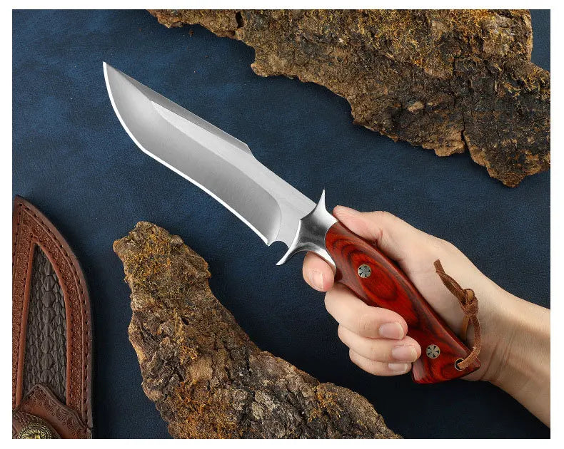 Lion King Outdoor Straight Knife Camping Survival Knife Defense Knife Mini Pocket Knife Wilderness Survival Knife m390