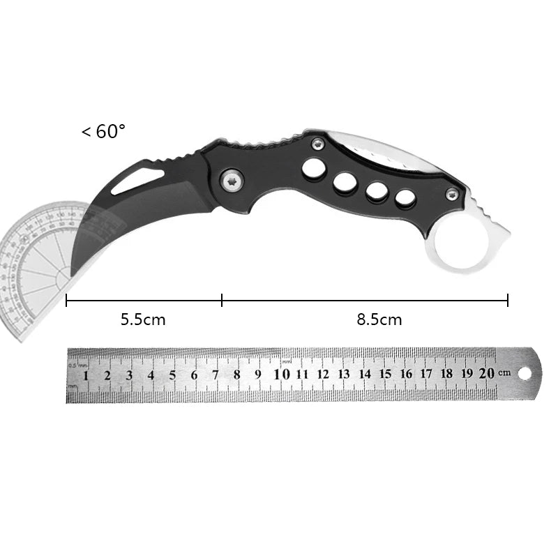 Folding Knife Outdoor High Hardness Defensive Eagle Claw Knife Small Curved Knife Tool Carry Field Camping Survival Claw Knife