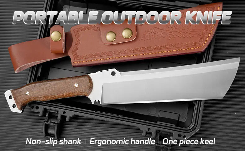 High Hardness Outdoor Cutting Knife, Military Tactical Knife, Self-Defense, Applicable to Survival Knives, Machetes