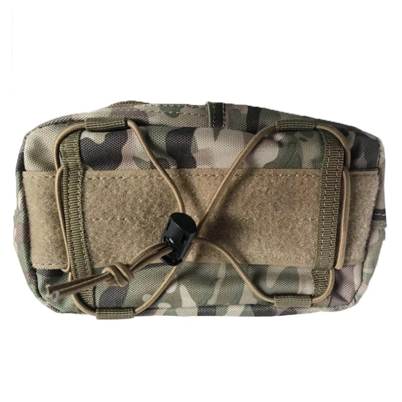 Molle Horizontal Admin tactical bag Compact 1000D Utility Edc Tool Gear Gadget Waist Bag Organizer Caming Molle Pouch