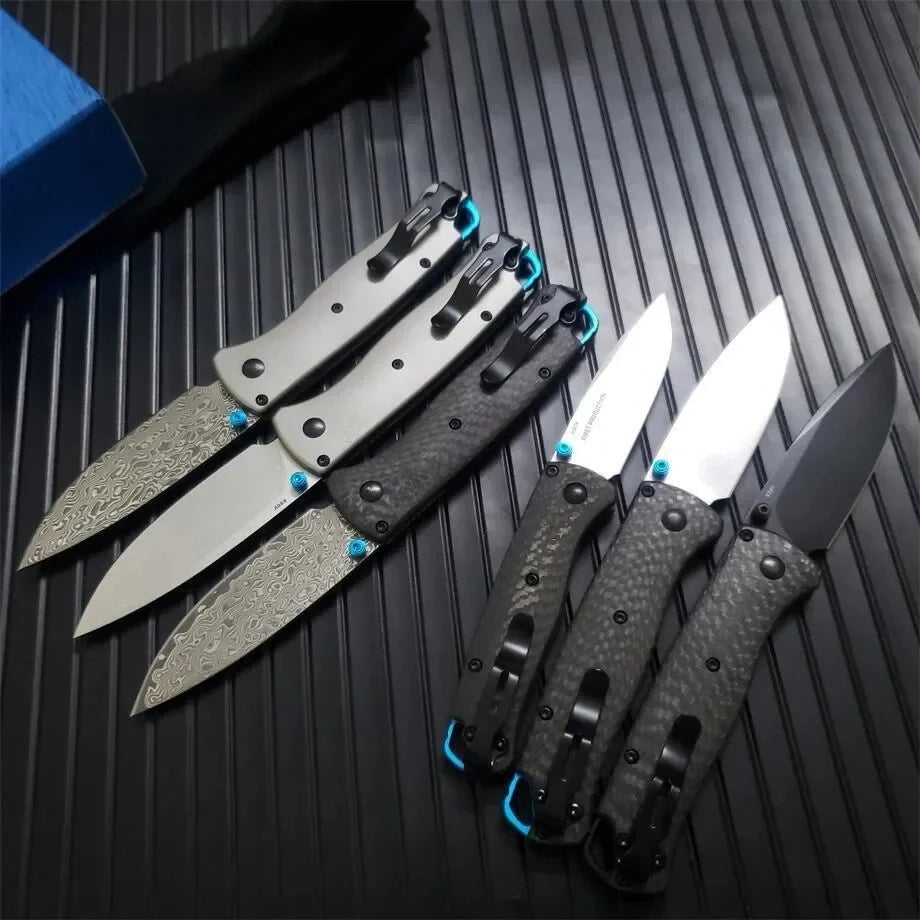 BM 533/535 Bugout Series AXIS Folding Knife S30V/Damascus Drop Point Blade Carbon Fiber Handles Outdoor Camping Knives EDC Tools