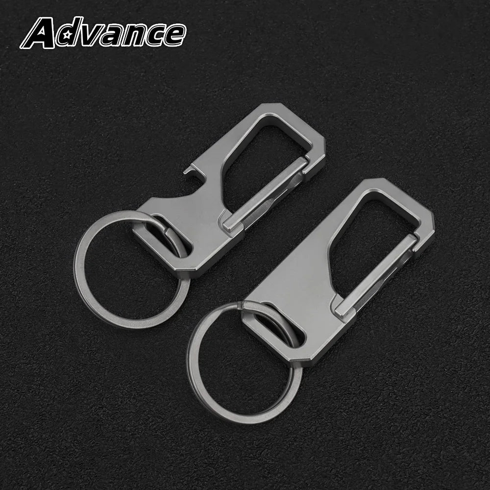 Lightweight Portable Titanium Alloy Buckle Hang Waist Key Chain Outdoor Tool EDC