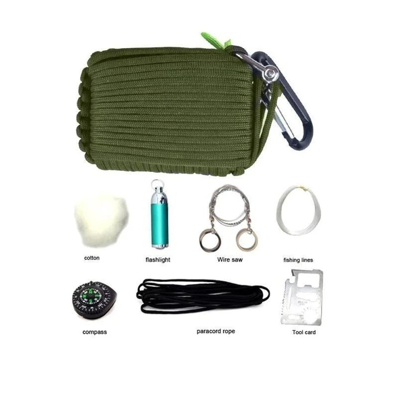 29 in 1 Professional Survival Kit Outdoor Travel Hike Field Camp Kits Emergency Portable Multifunctional Safety First Aid Tools