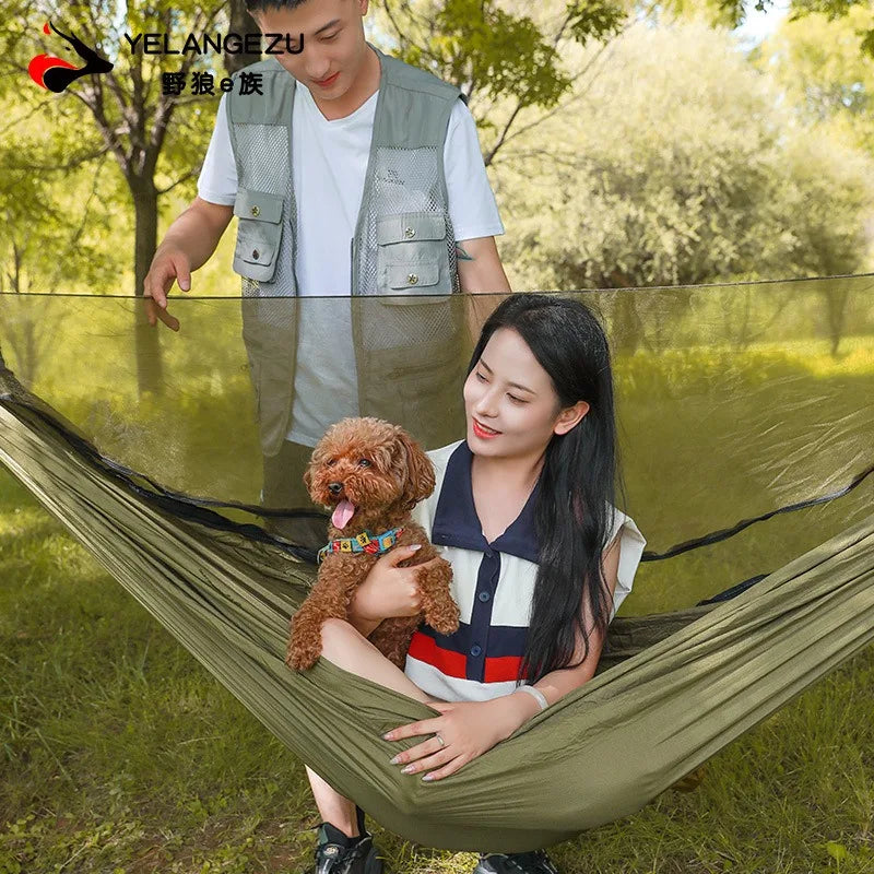 Camping Hammock Single Portable Hammocks ,Great for Outdoor,Indoor,Camping,Portable for Travel/Backpacking/Beach/Backyard