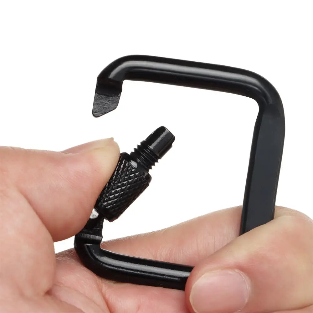 1pc Triangle/Square Carabiner Outdoor Camping Hiking Keychain Snap Clip Hook Kettle Buckle Carabiner Accessories Aluminium