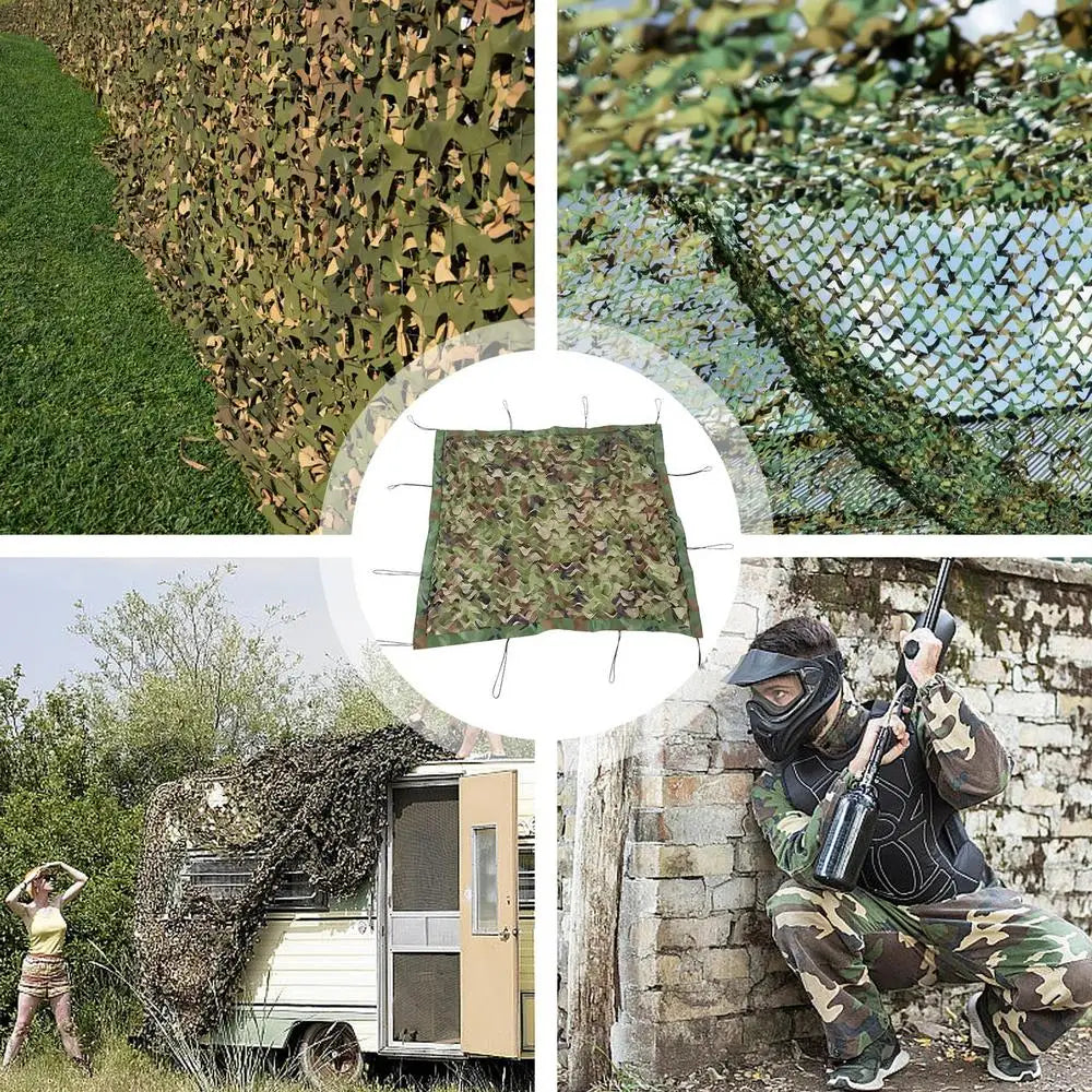 Camouflage Netting Camouflage Net Blinds 210D Oxford Fabric Camo Tarp Camouflage Mesh Cover Blind Sunscreen Nets For Camping