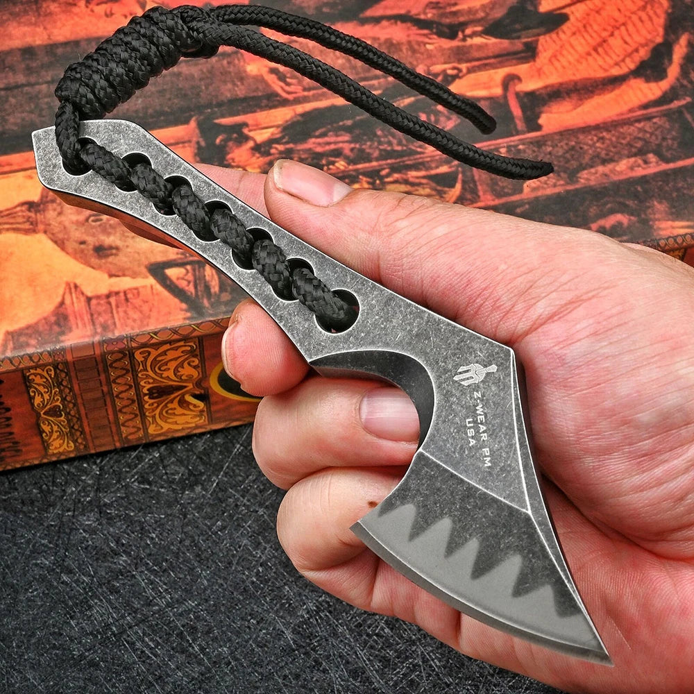 Wilderness Survival Outdoor Self Defense Carry Mini Tactical Axe Ttactical Military Survival Gear Knives Army Fixed Blade EDC