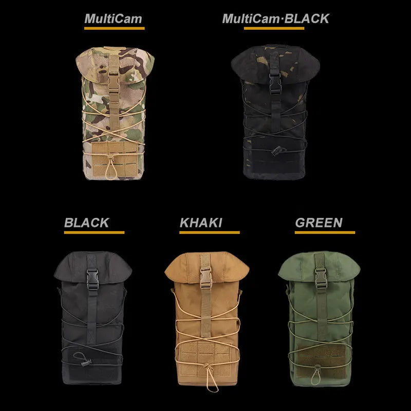 GP Tactical Storage Pouch, Large Quick Dry Recycling Bag, Utility Sundry Bag, Waist Belt, Universal Molle Expansion Pouches