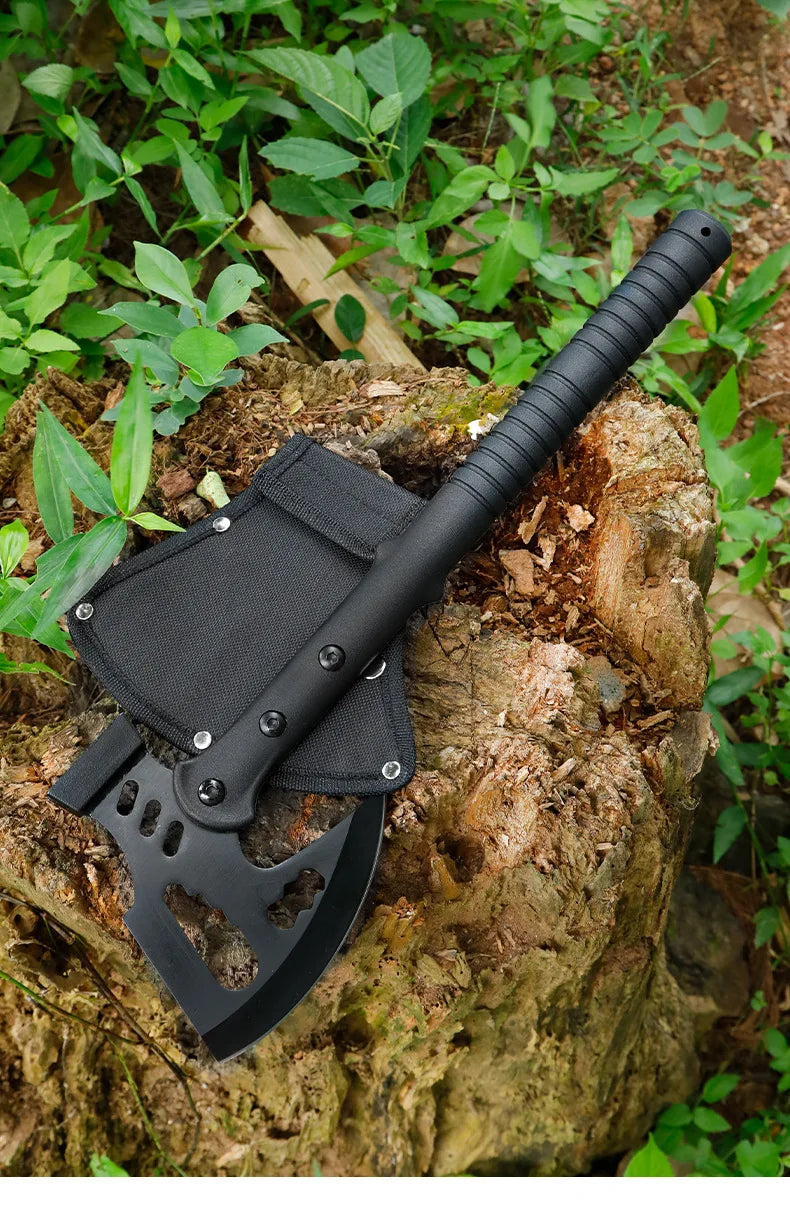 Camping Outdoor Multifunctional Axe High Manganese Steel Ordnance Axe Survival Tactics Mountain Cutting Axe