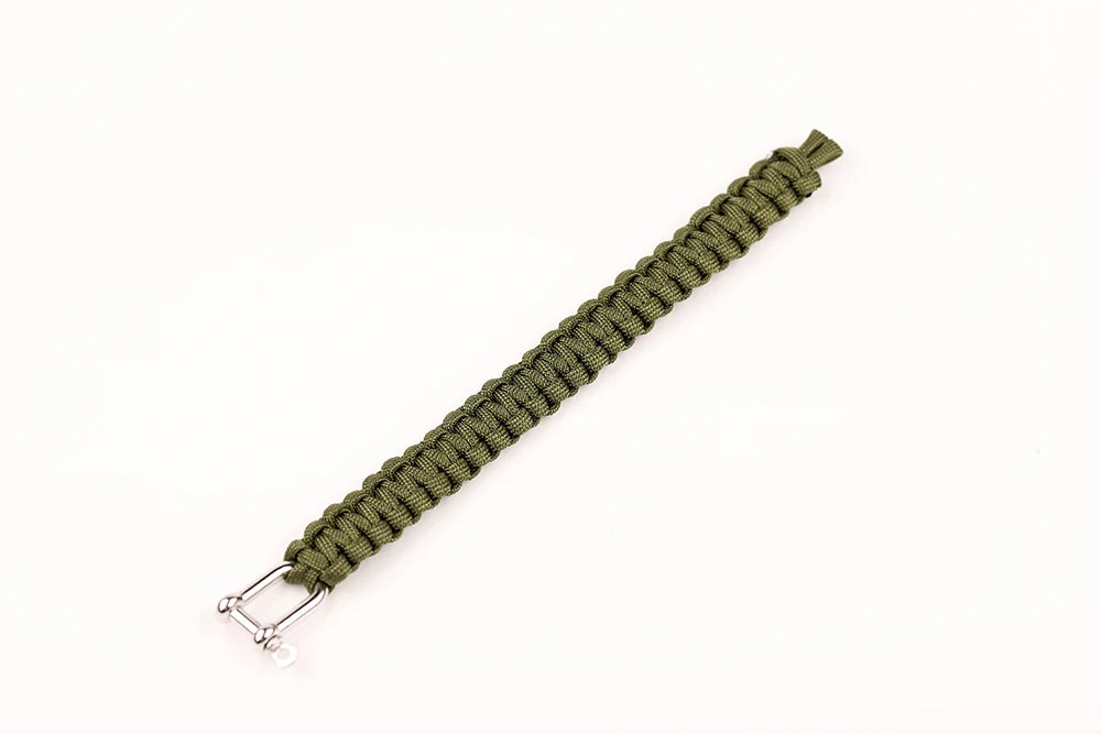 Paracord Survival Bracelet Alloy U-shape Buckle 4mm 7 Strand Weaving Rope Multi-function Outdoor Camping Emergency Tools For Men