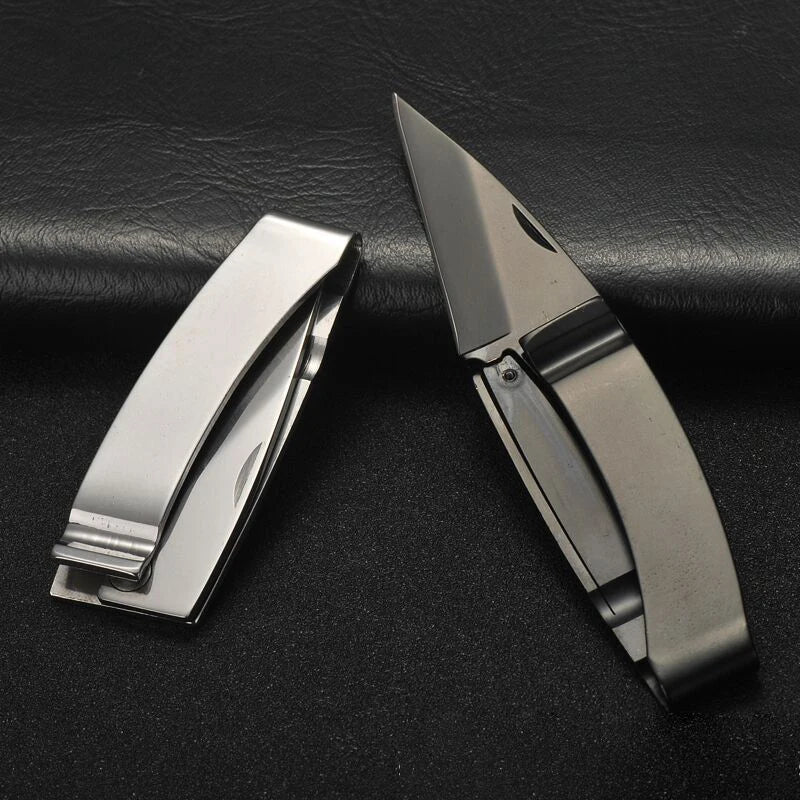 Wallet Note Clip Money Clip With Folding Mini Knife EDC Camping Multi-functional Tool Portable Keychain For Camping Accessories