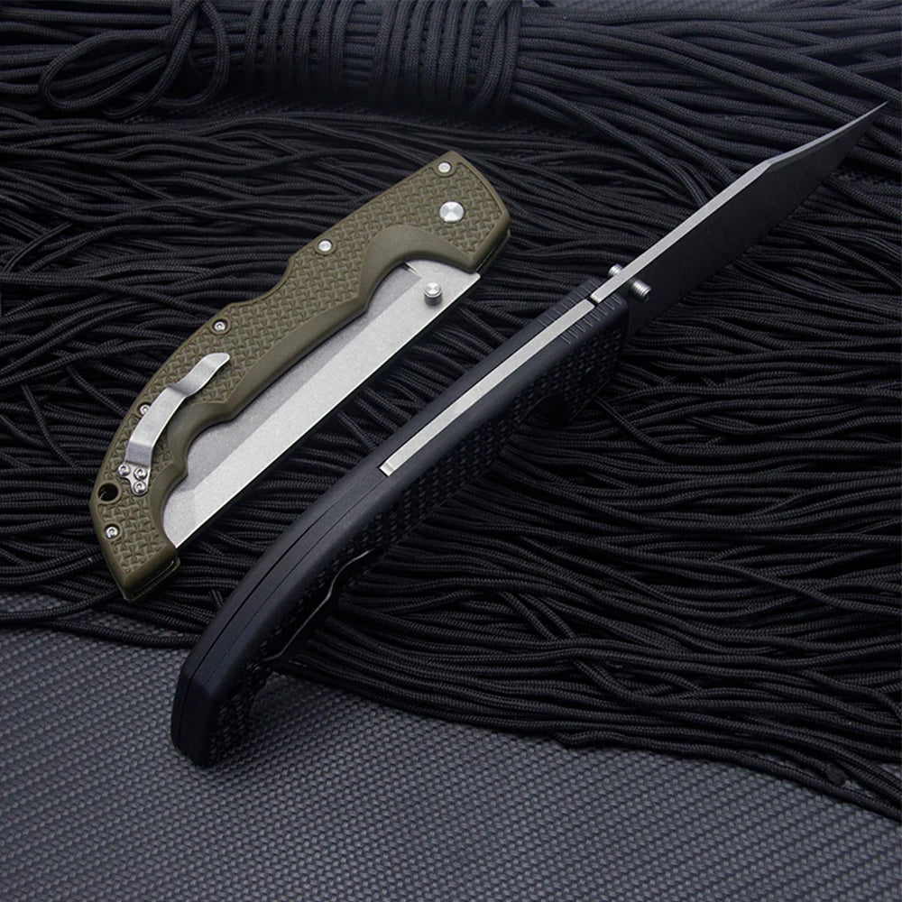 Voyager 12.26'' Large Multipurpose Combat Folding Knife 9cr18mov Blade Outdoor Military Survival Rescue Hunting Knives EDC Tools