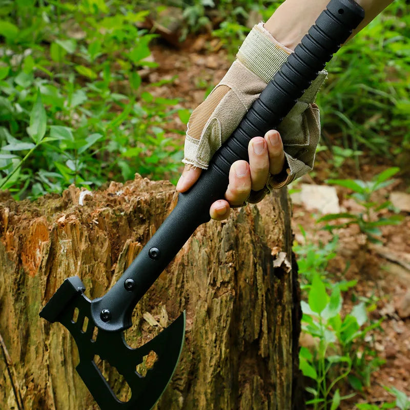 Camping Outdoor Multifunctional Axe High Manganese Steel Ordnance Axe Survival Tactics Mountain Cutting Axe