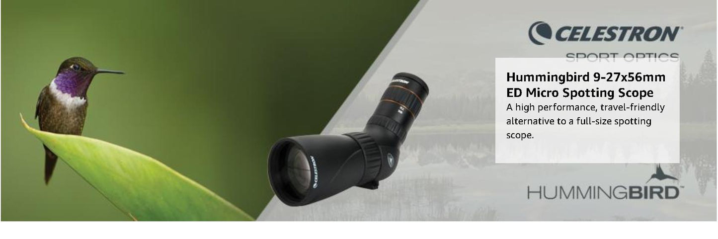 Celtron Huinird 9-27x56 ED ro Angled Vieing Spotting Scope Fly ti-Coated Nitron-Filled Fogproof