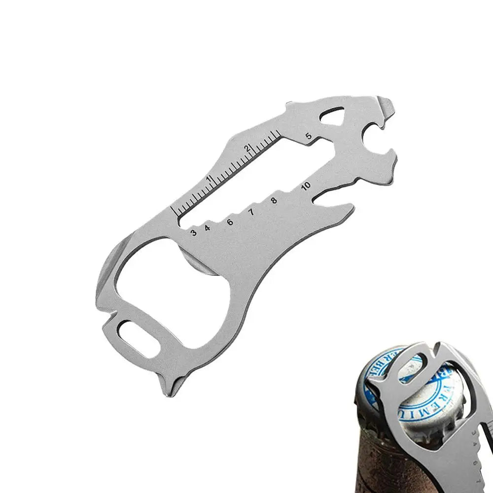 EDCs Mini Multi-Tool Bear Credit Card Tool Bottle Opener EDCs Mini Multitool Keychain Beer Opener Survival Tool For Journey